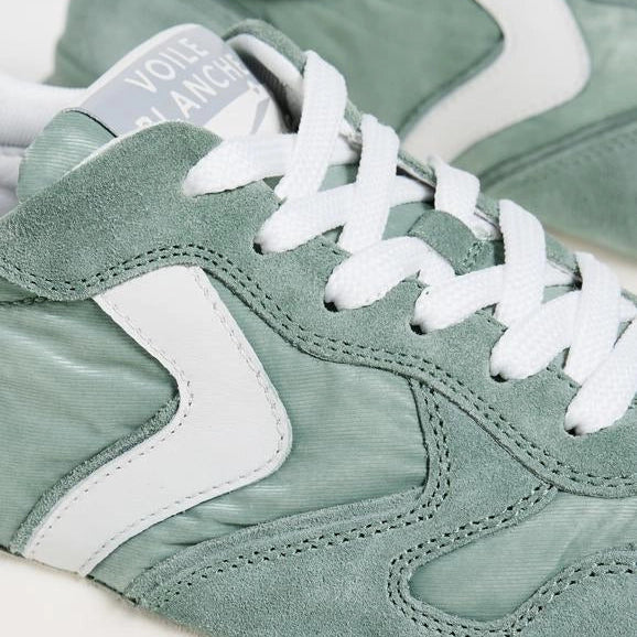 VOILE BLANCHE | SNEAKERSY | KOBIETA | PARIS RACE WOMAN SAGE-OFF WHITE