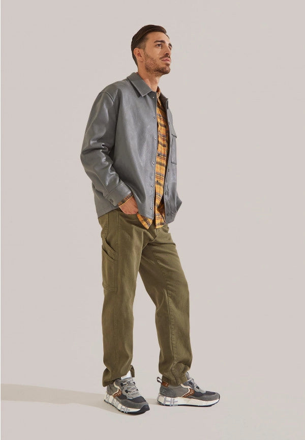 VOILE BLANCHE | SNEAKERS | HOMBRE | CLUB01. ANTHRACITE-COGNAC | GRIS