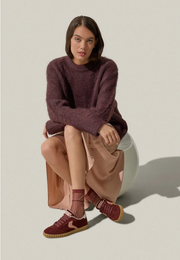 VOILE BLANCHE | SNEAKERS | MUJER | INES SUEDE TIMBER-BROWN-ROMANTIC ROSE | MARRÓN