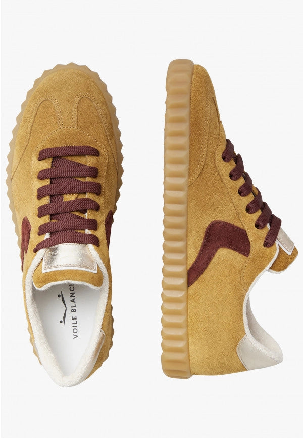VOILE BLANCHE | SNEAKERS | MUJER | INES SUEDE MUSTARD-TIMBER BROWM | AMARILLO