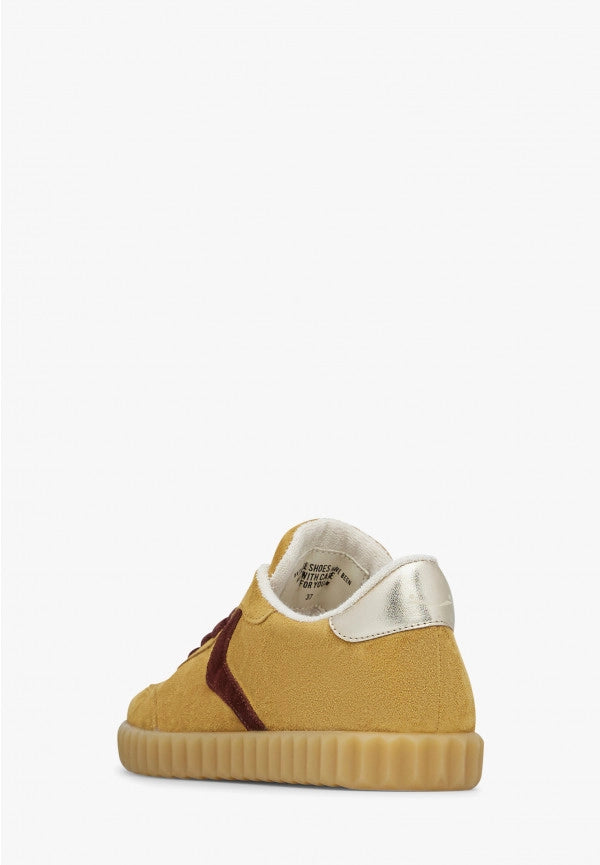 VOILE BLANCHE | SNEAKERS | MUJER | INES SUEDE MUSTARD-TIMBER BROWM | AMARILLO