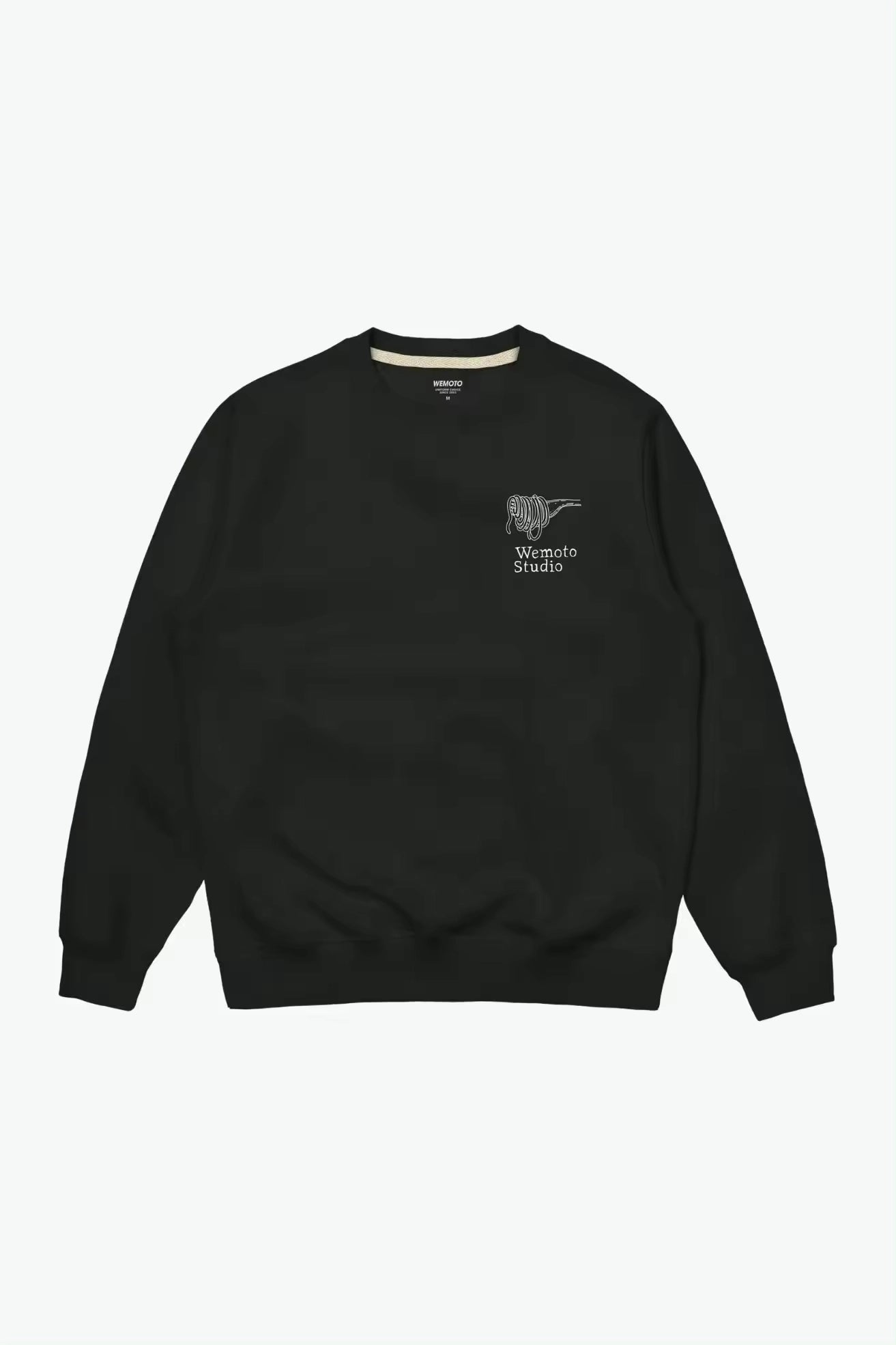 WEMOTO | SUDADERA | HOMBRE | PASTA CLUB CREW BLACK | NEGRO