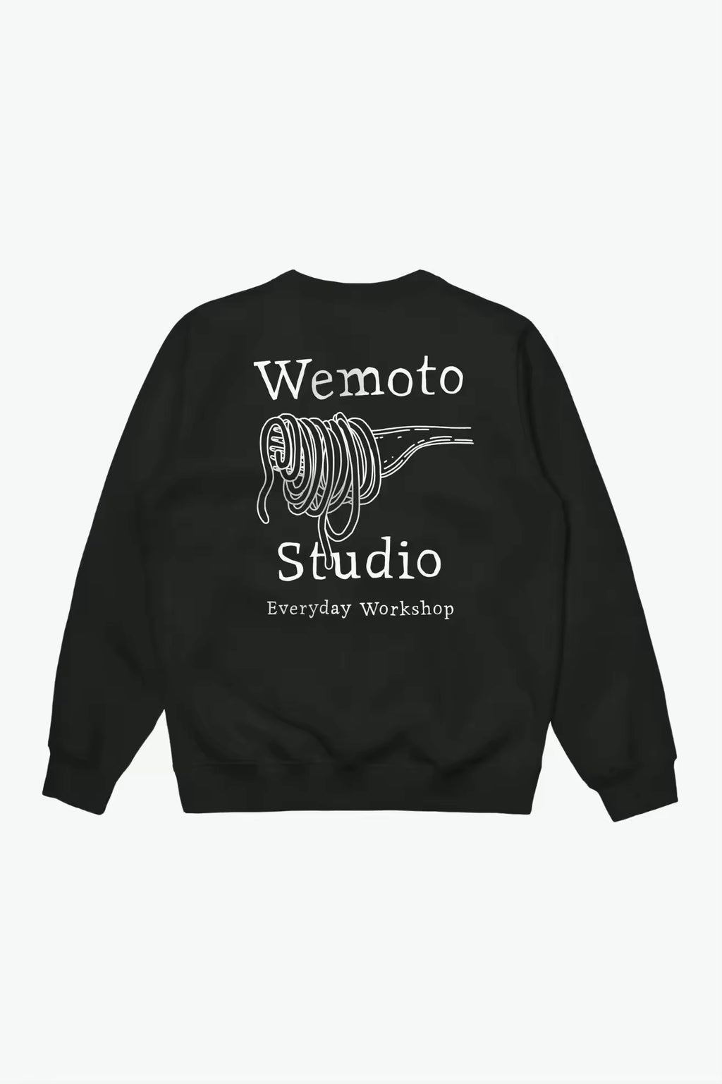 WEMOTO | SUDADERA | HOMBRE | PASTA CLUB CREW BLACK | NEGRO