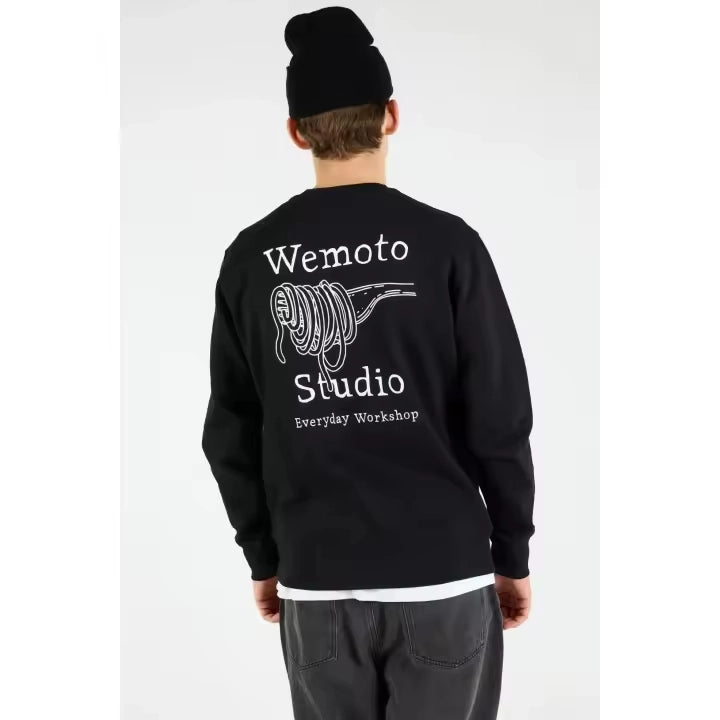 WEMOTO | SUDADERA | HOMBRE | PASTA CLUB CREW BLACK | NEGRO