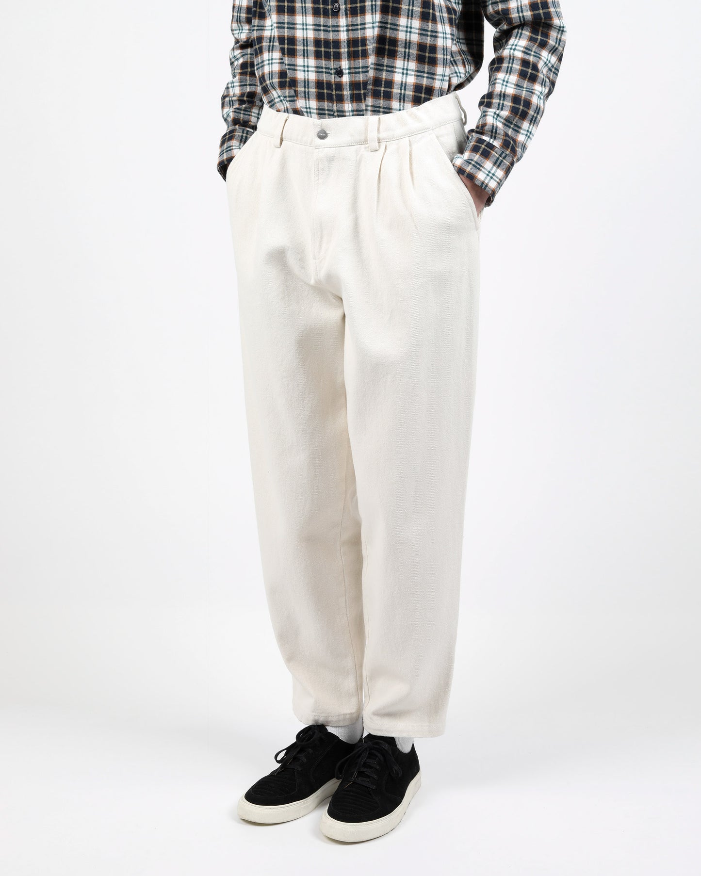 WEMOTO | PANTALÓ HOME | STEF TWILL NATURAL | BLANC