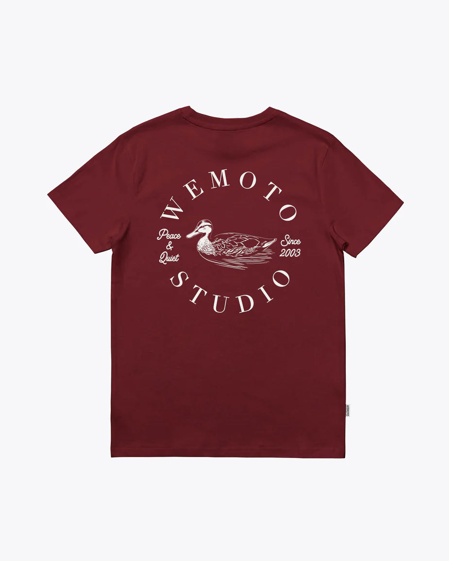 WEMOTO | MEN'S T-SHIRTS | DUCK CREW BURGUNDY | RED