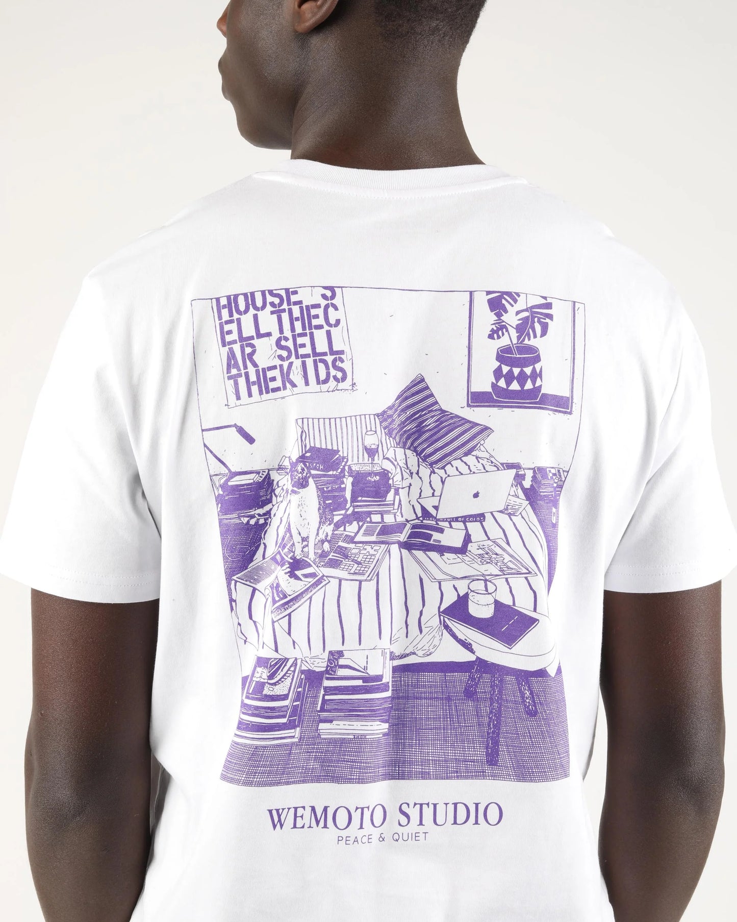 WEMOTO | MEN'S T-SHIRTS | BED TEE WHITE | WHITE