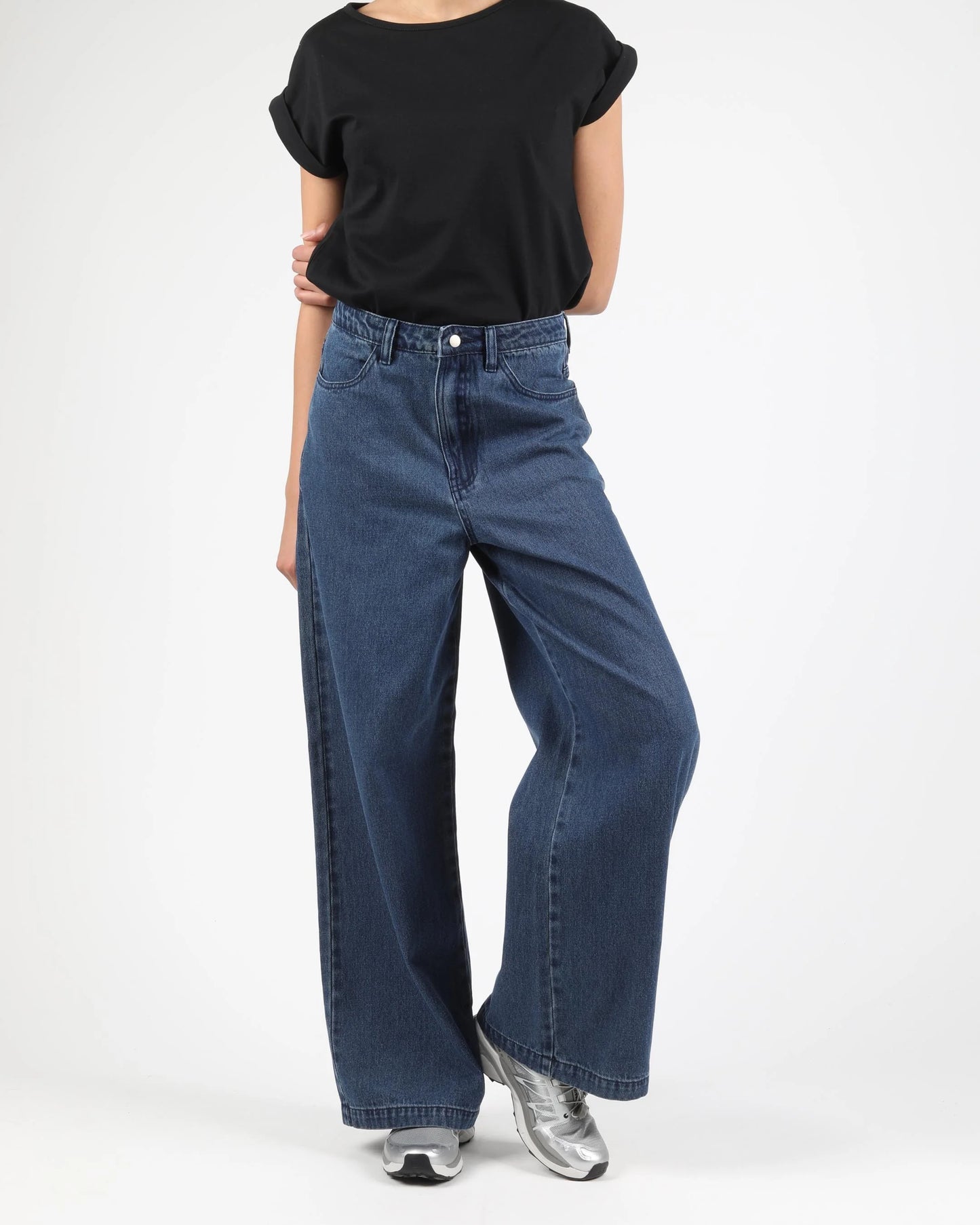 WEMOTO | WOMEN'S PANTS | STEF DENIM DARK DENIM | BLUE