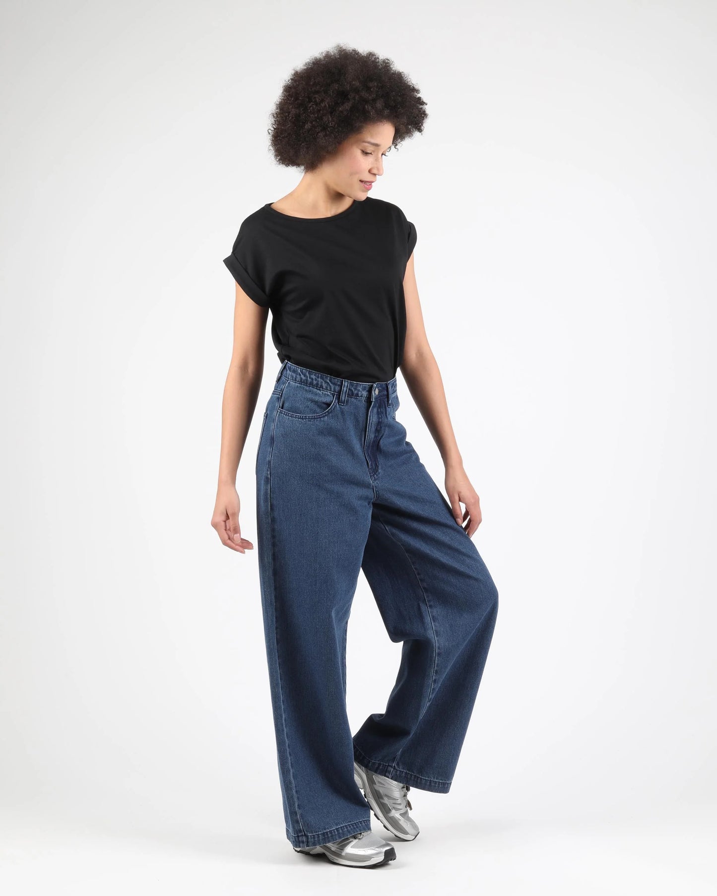 WEMOTO | WOMEN'S PANTS | STEF DENIM DARK DENIM | BLUE