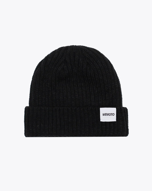 Gorras de la marca Wemoto Unisex modelo Alfie en color Ribbed Knit Beanie (Negro)
