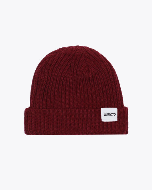 Gorras de la marca Wemoto Unisex modelo Alfie en color Ribbed Knit Beanie (Burdeos)