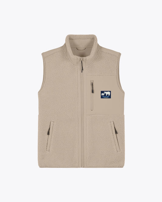 Chaquetas de la marca Wemoto Unisex modelo Sherpa Vest en color Sand (Beige)