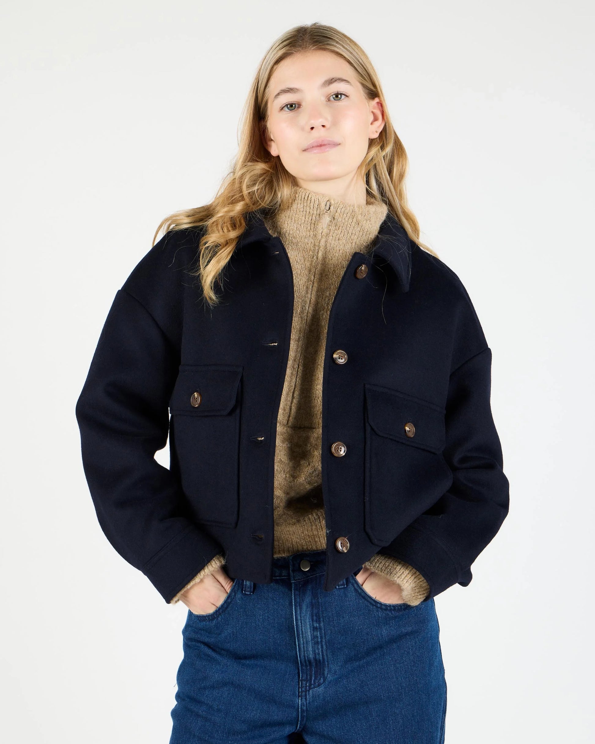 Chaquetas de la marca Wemoto Unisex modelo Demi en color Navy Blue (Azul)