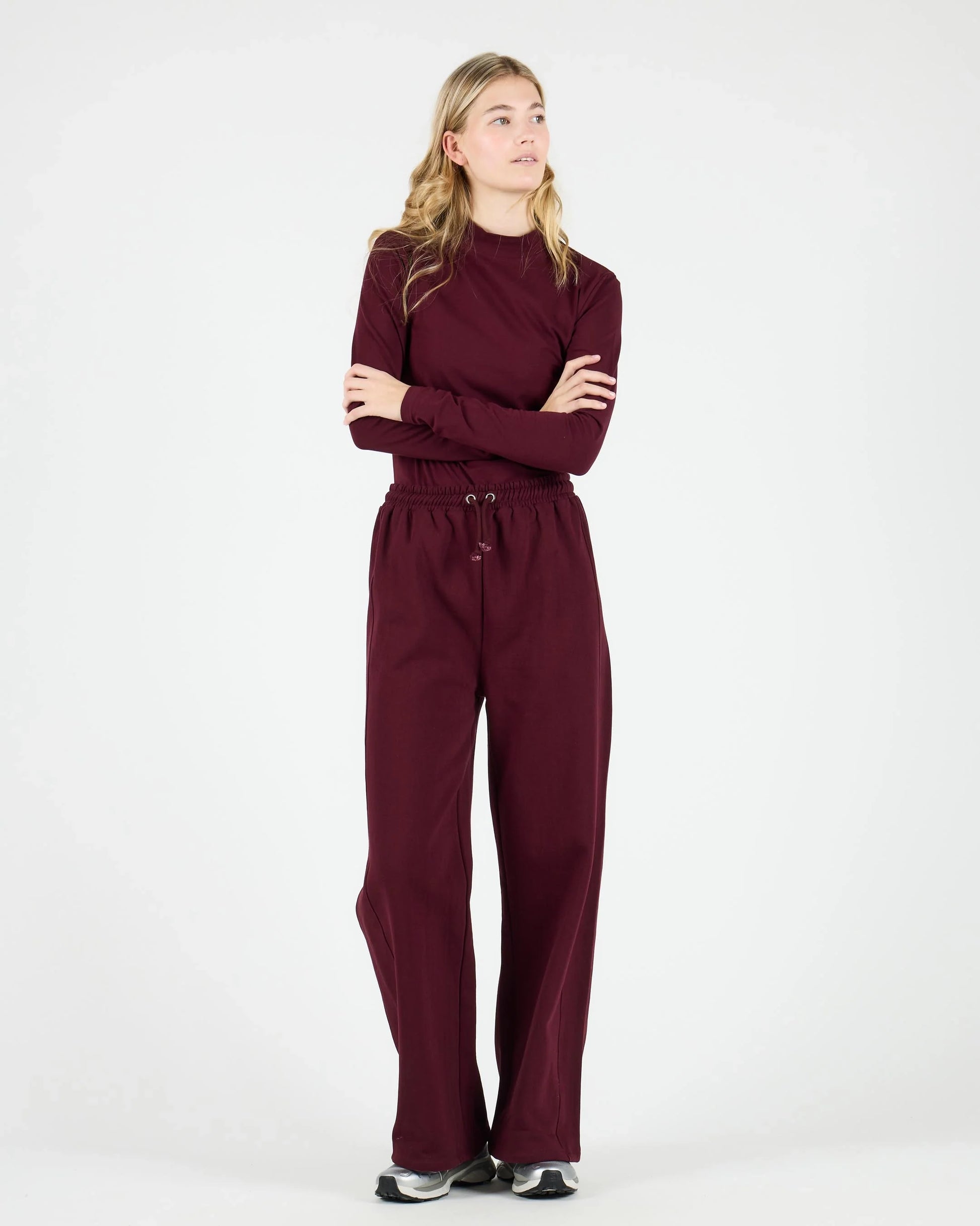 Faldas de la marca Wemoto para Mujer modelo Poppy en color Burgundy (Burdeos)