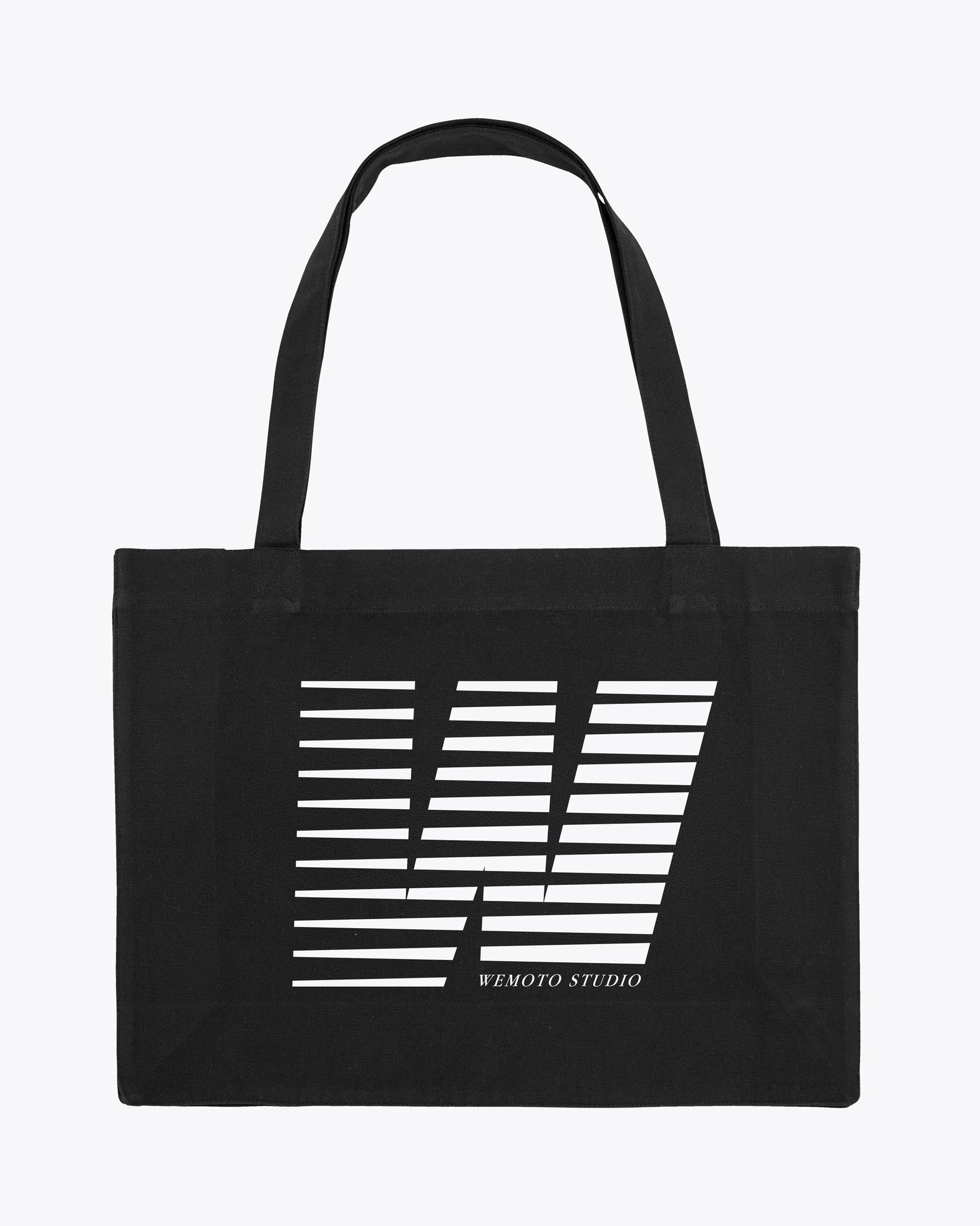 Bolsos de la marca Wemoto Unisex modelo Run Tote en color Cotton Canvas Tote Bag (Negro)