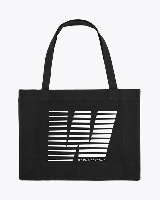 Bolsos de la marca Wemoto Unisex modelo Run Tote en color Cotton Canvas Tote Bag (Negro)