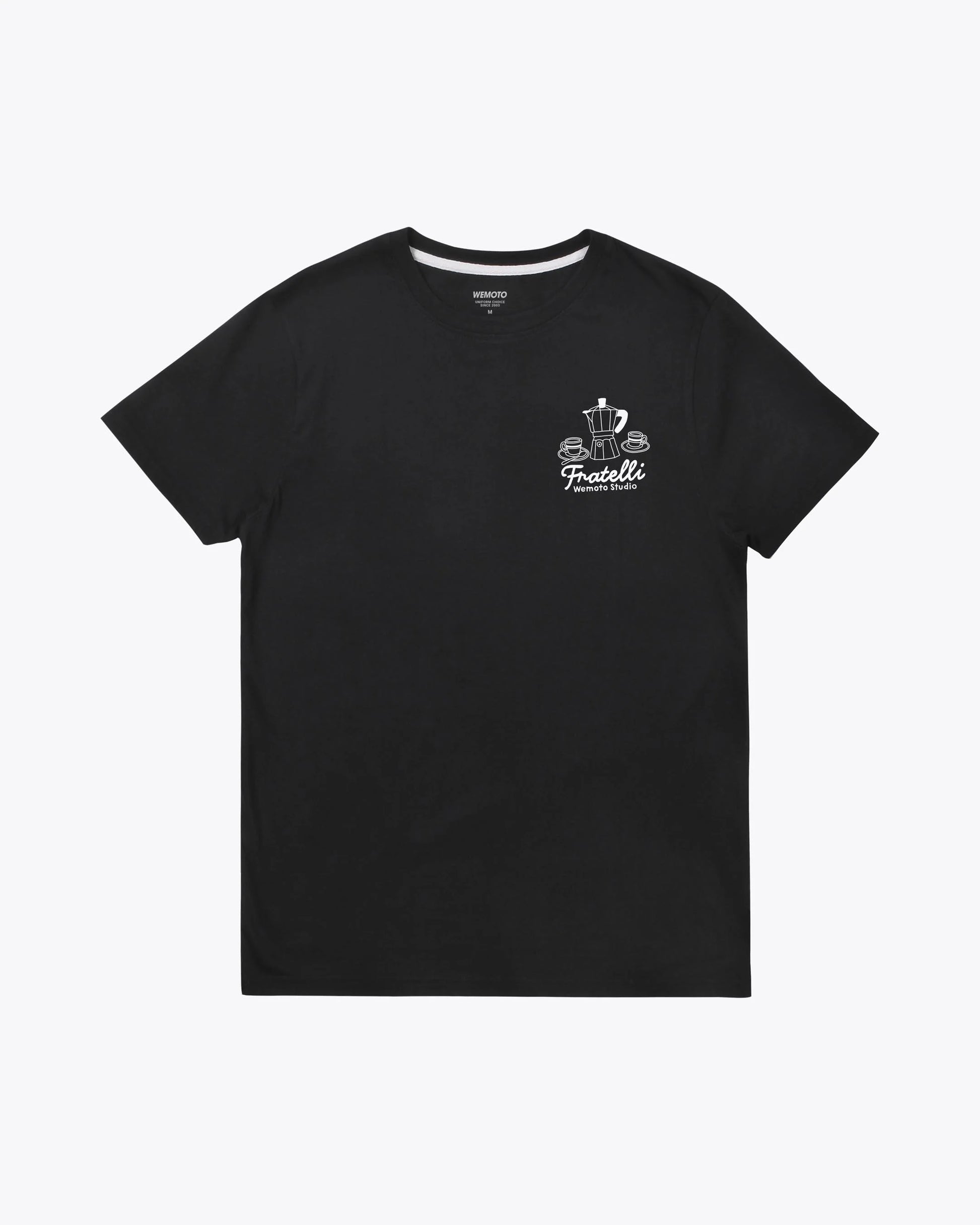 Camisetas de la marca Wemoto Unisex modelo Fratelli Tee en color Black (Negro)