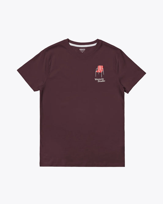 Camisetas de la marca Wemoto Unisex modelo Chill Tee en color Red Brown (Rojo)