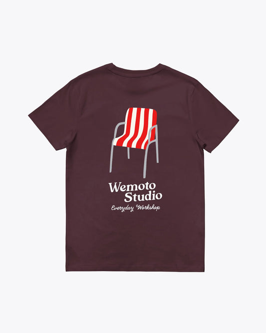 Camisetas de la marca Wemoto Unisex modelo Chill Tee en color Red Brown (Rojo)