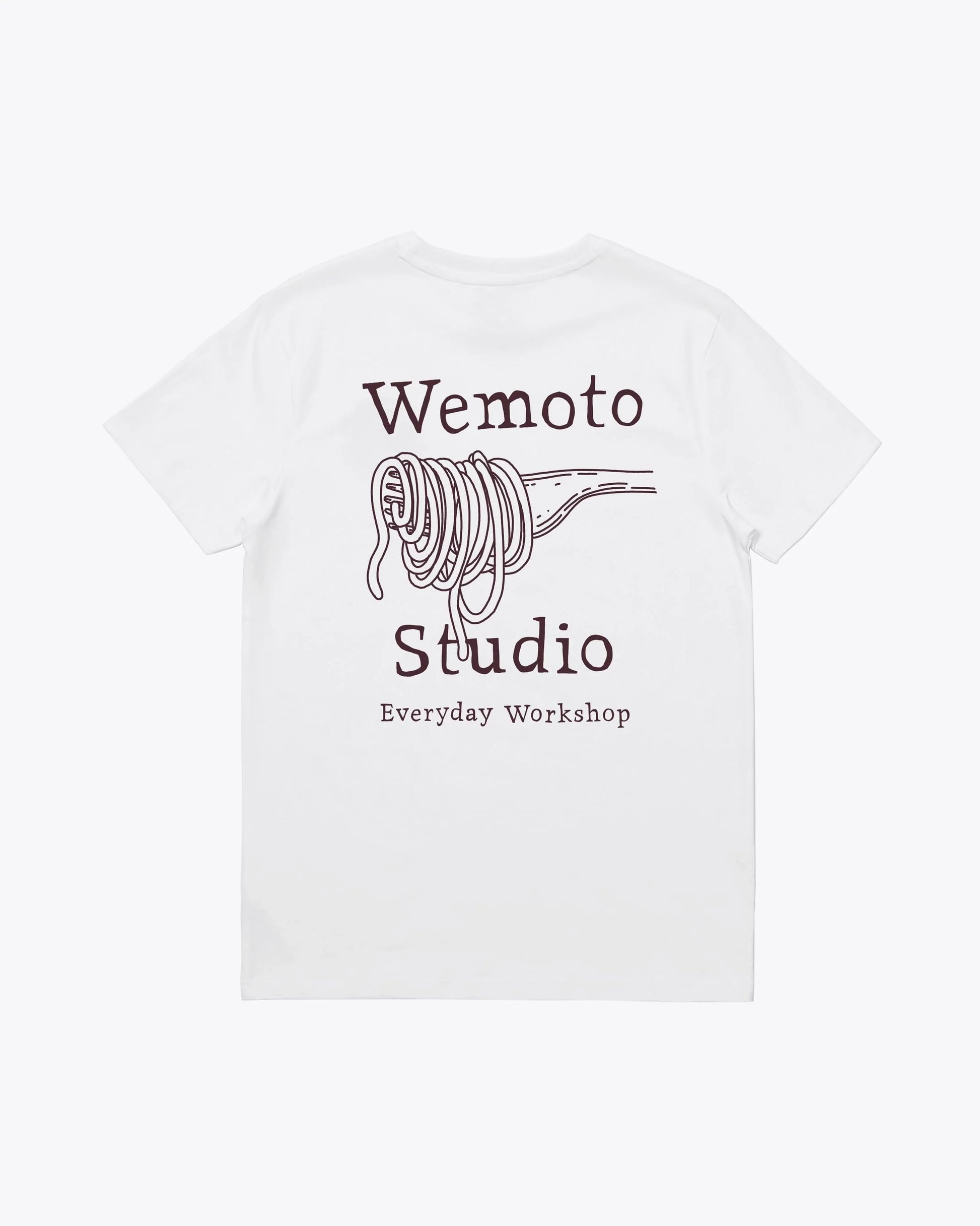 Camisetas de la marca Wemoto Unisex modelo Pasta Club Tee en color White (Blanco)