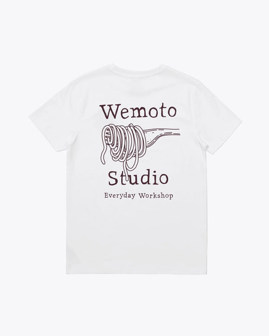 Camisetas de la marca Wemoto Unisex modelo Pasta Club Tee en color White (Blanco)