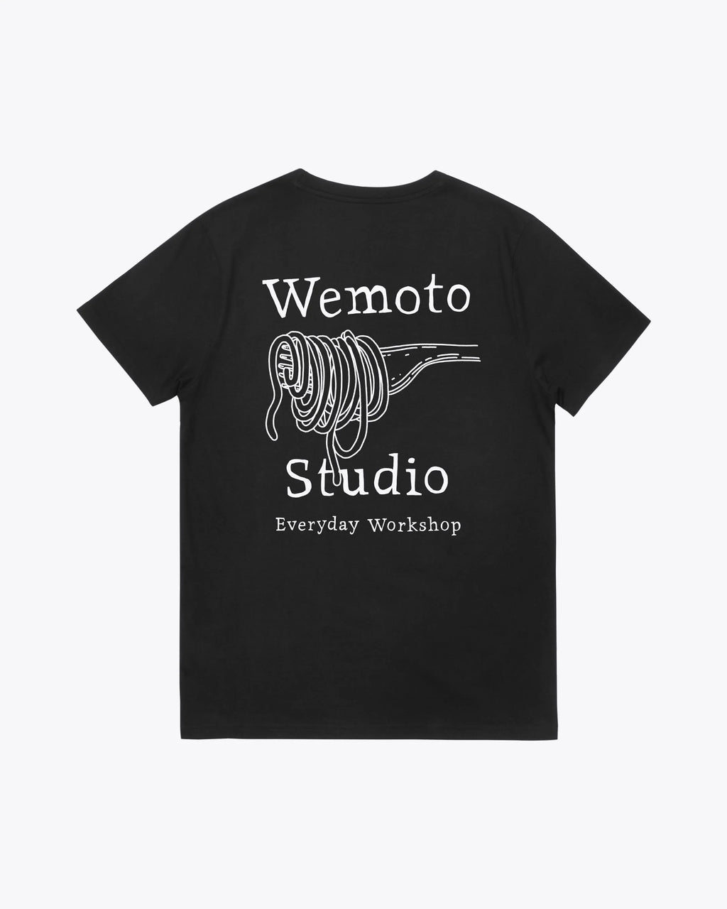 Camisetas de la marca Wemoto Unisex modelo Pasta Club Tee en color Black (Negro)