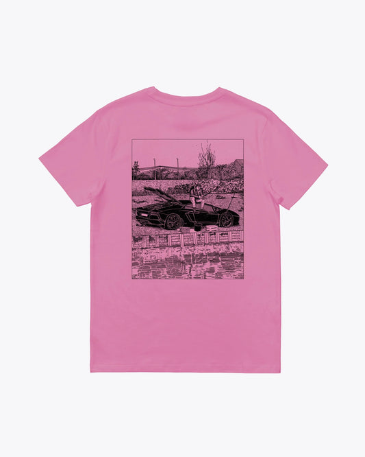 Camisetas de la marca Wemoto Unisex modelo Car Tee en color Bubble Pink (Rosa)