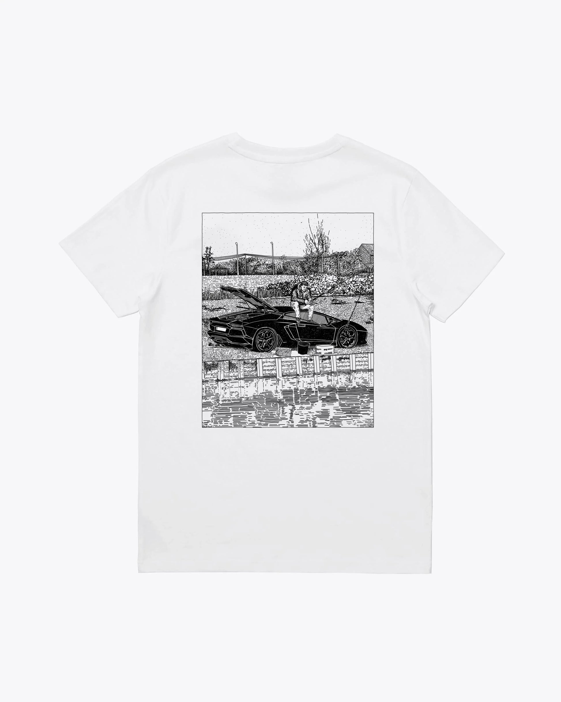 Camisetas de la marca Wemoto Unisex modelo Car Tee en color White (Blanco)