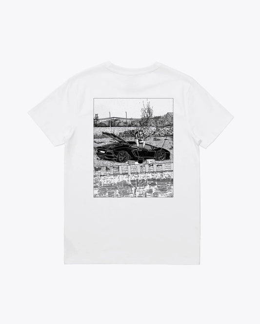 Camisetas de la marca Wemoto Unisex modelo Car Tee en color White (Blanco)