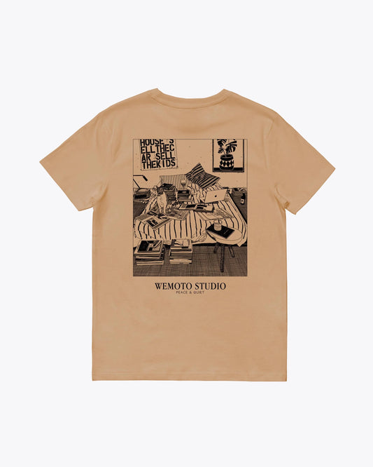Camisetas de la marca Wemoto Unisex modelo Bed Tee en color Latte (Marrón)