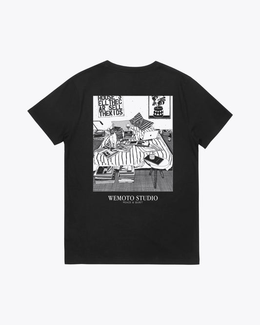 Camisetas de la marca Wemoto Unisex modelo Bed Tee en color Black (Negro)