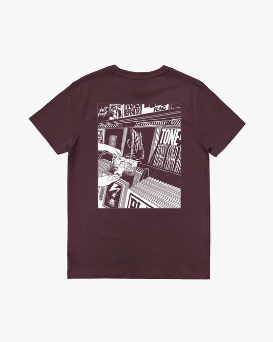 Camisetas de la marca Wemoto Unisex modelo Crate Tee en color Red Brown (Rojo)