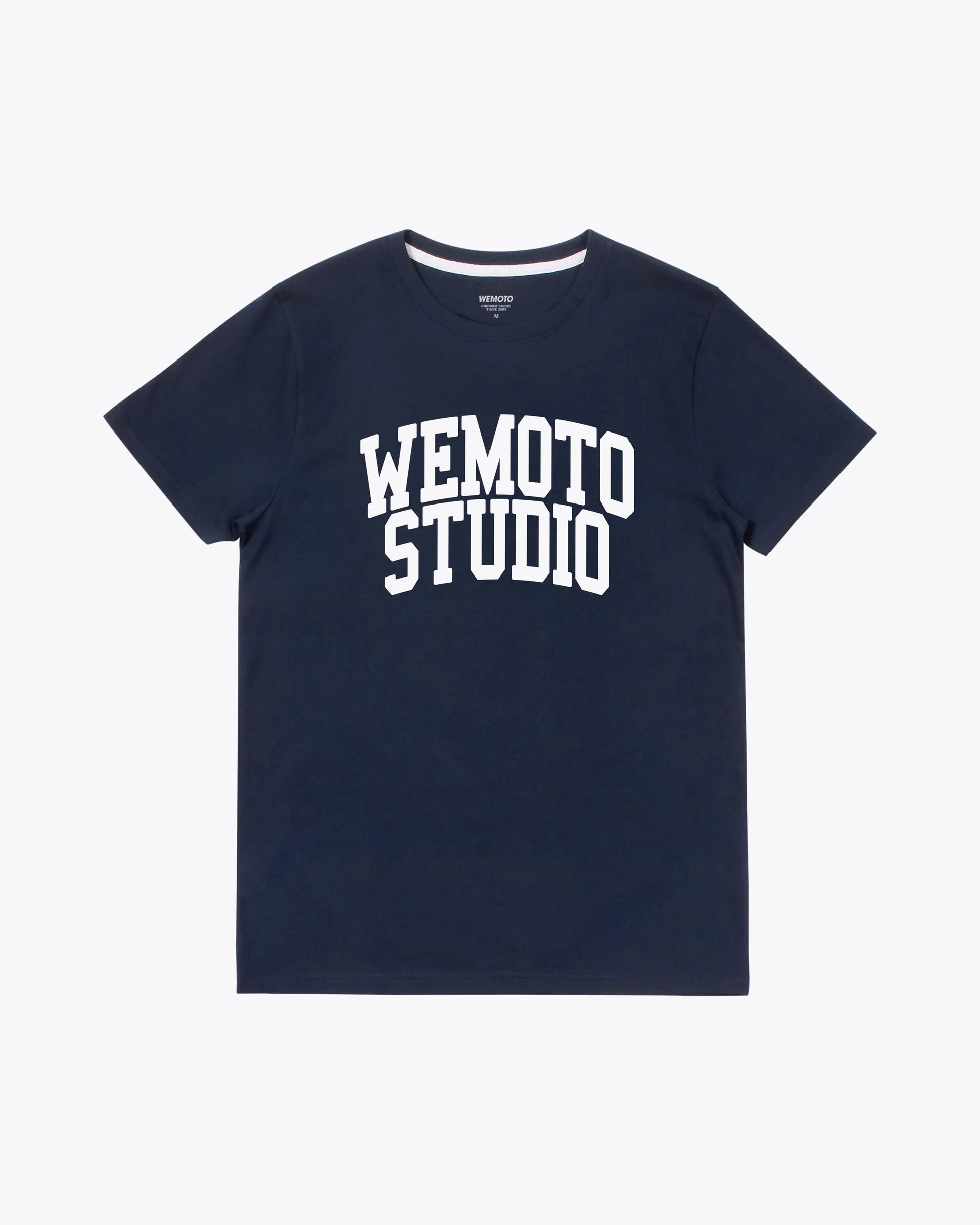 Camisetas de la marca Wemoto Unisex modelo Varsity Tee en color Navy Blue (Azul)