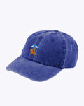 WEMOTO | CAP | UNISEX | BEACH CAP EMBROIDERED COTTON HAT | BLUE