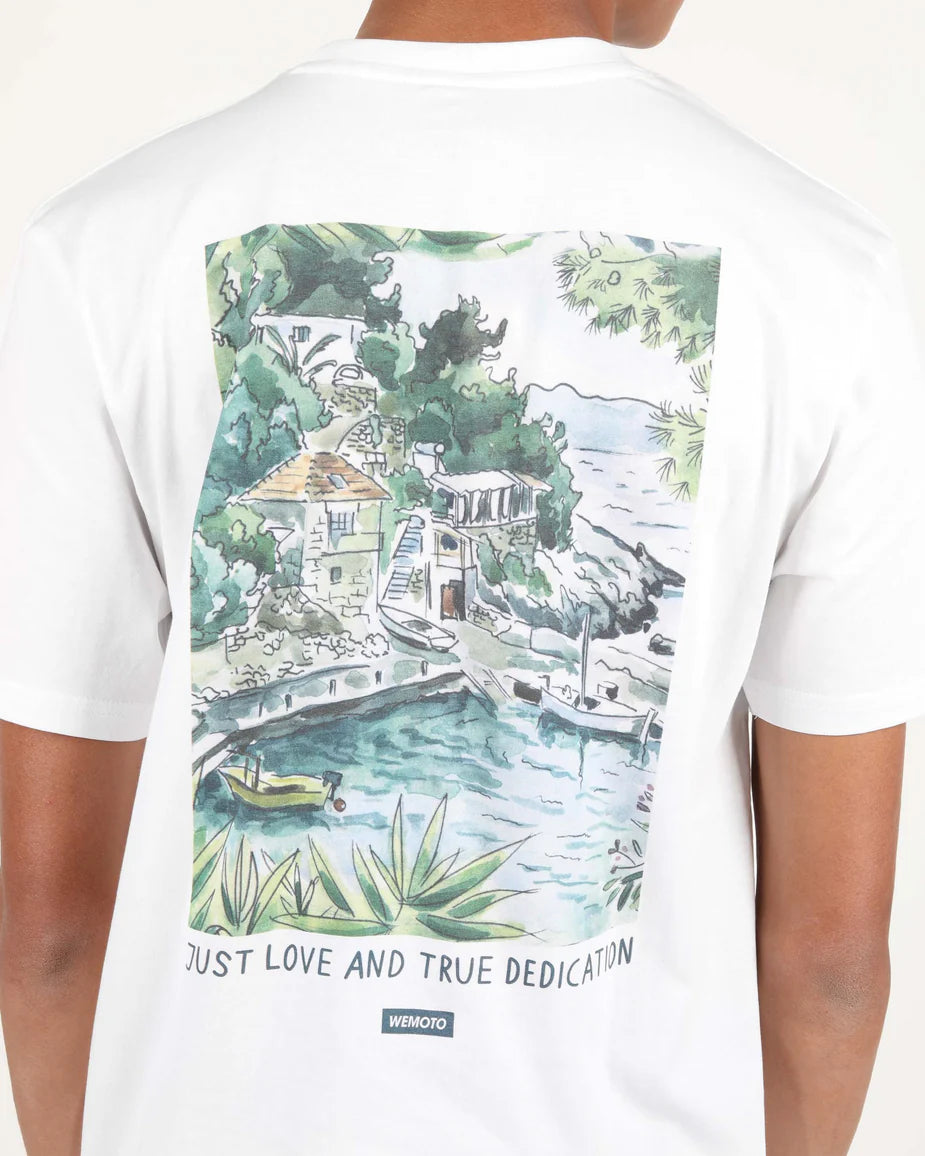 WEMOTO | 男士ARTT恤 | HARBOUR 白色T恤 | 白色