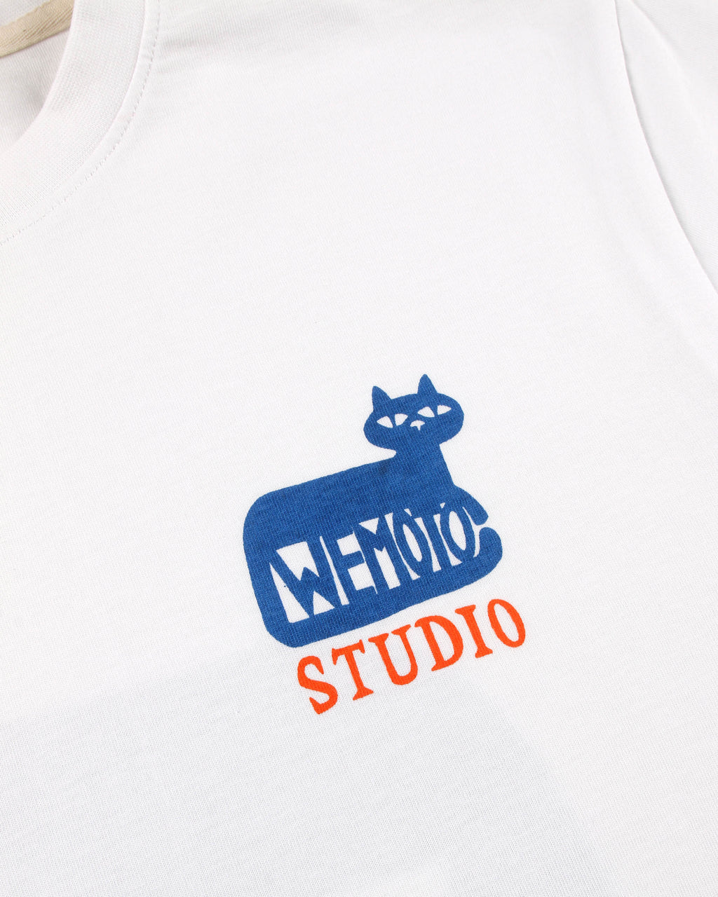 WEMOTO CAT TEE White: hvid T-shirt til mænd