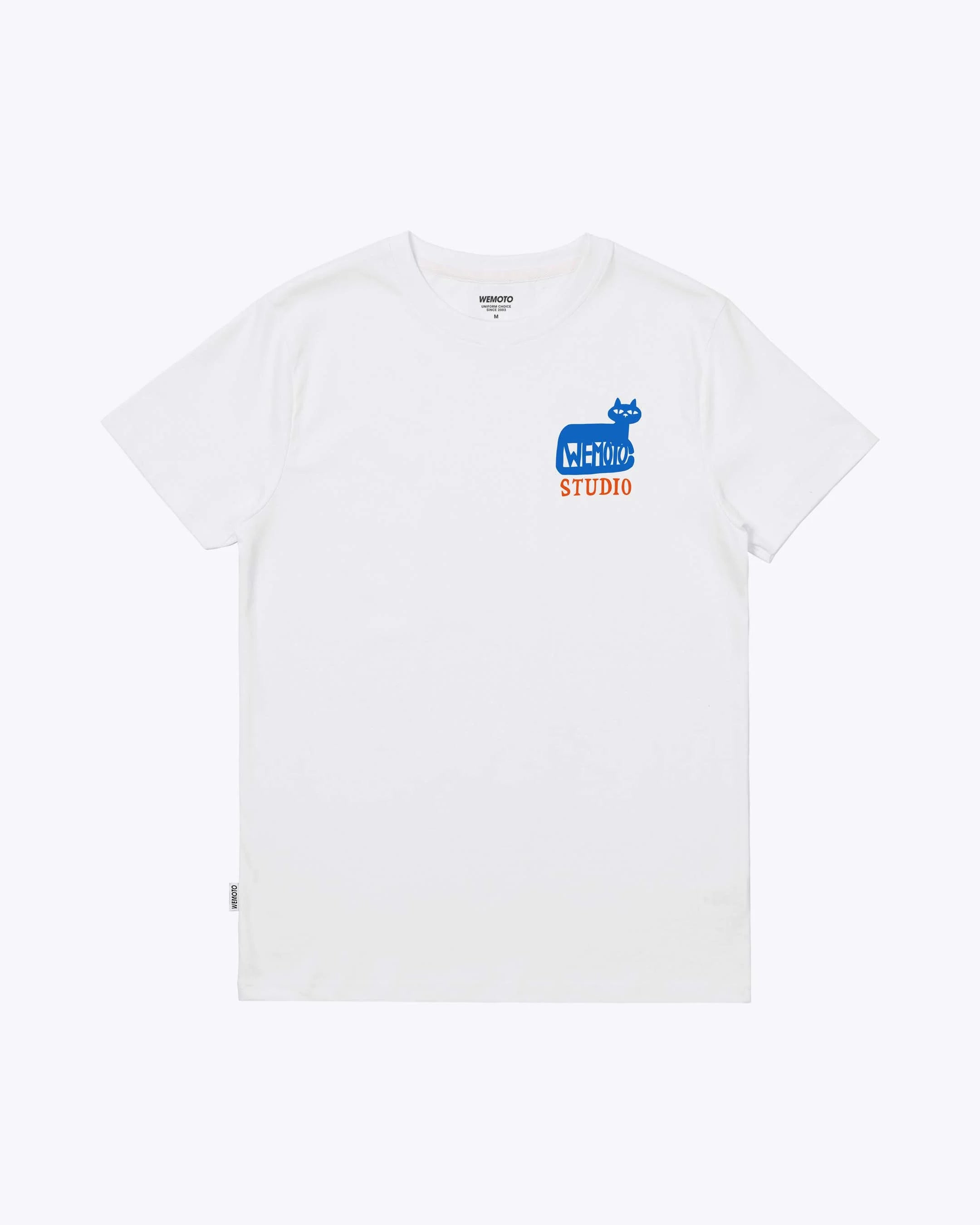 WEMOTO CAT TEE White: hvid T-shirt til mænd