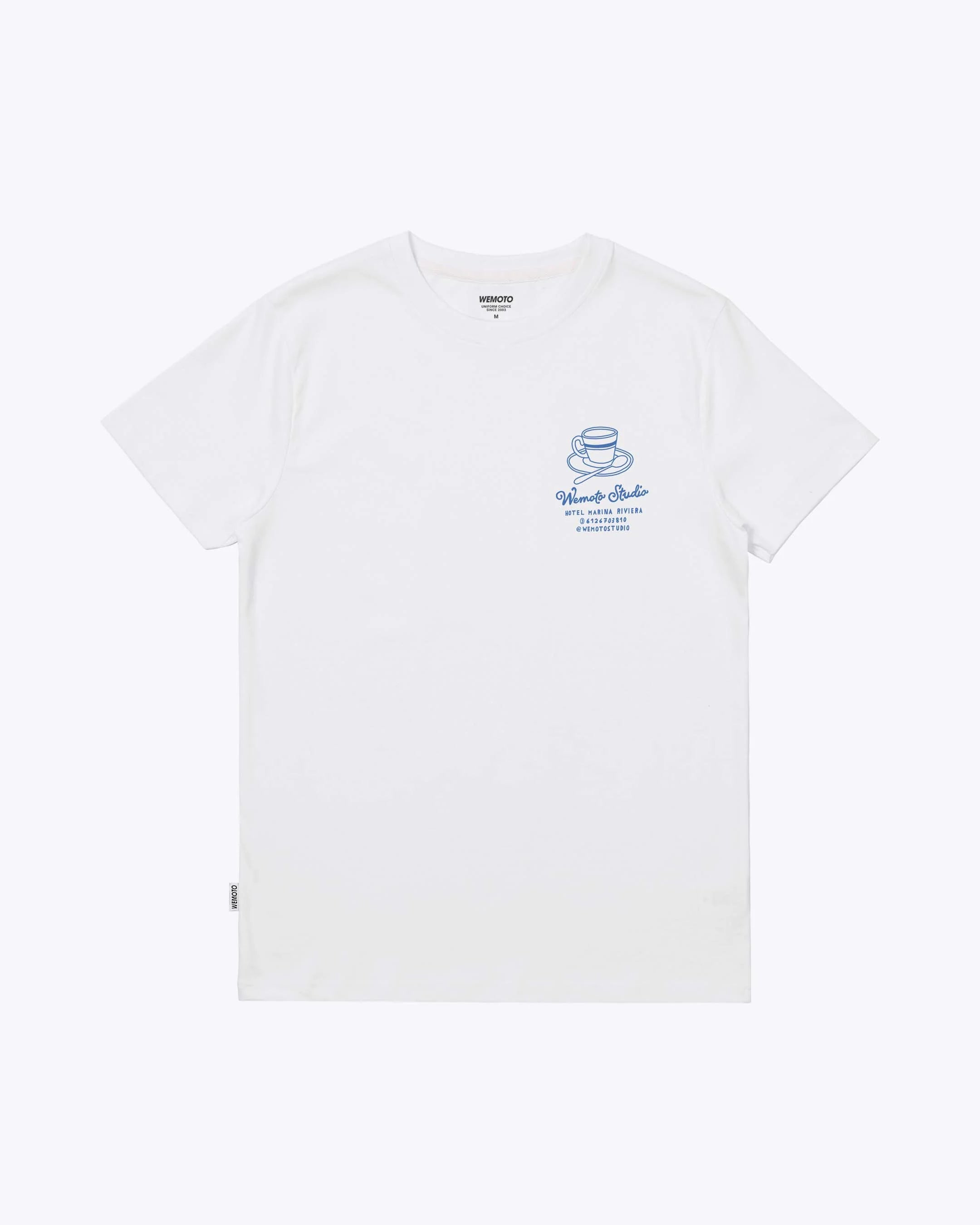 WEMOTO | T-SHIRT | MEN'S | NAVY TEE WHITE | WHITE