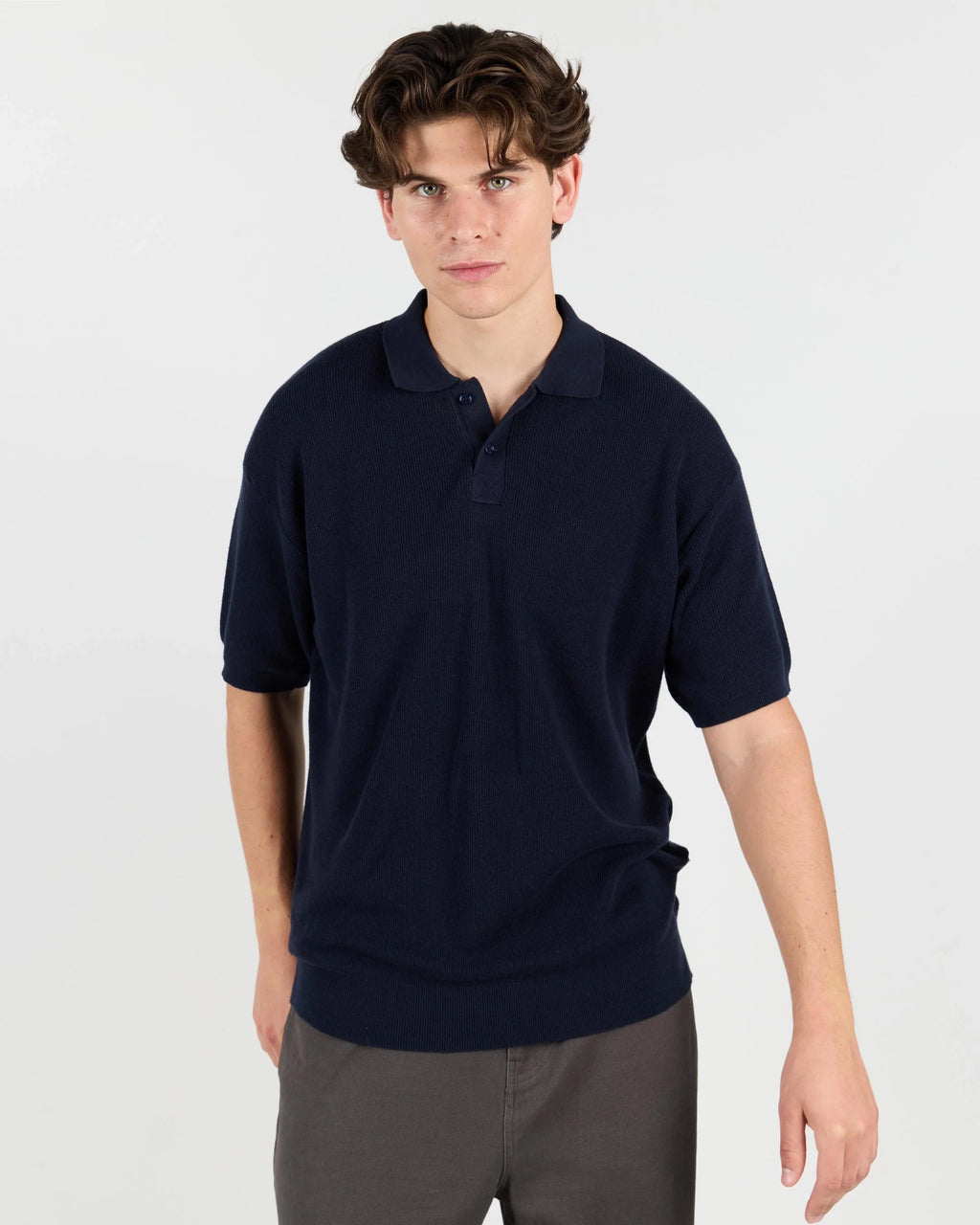 WEMOTO Dumas NAVY BLUE: blå polo för herr