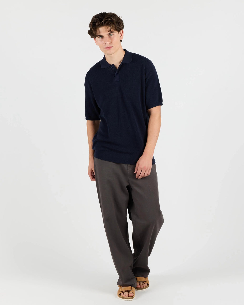 WEMOTO Dumas NAVY BLUE: blå polo för herr