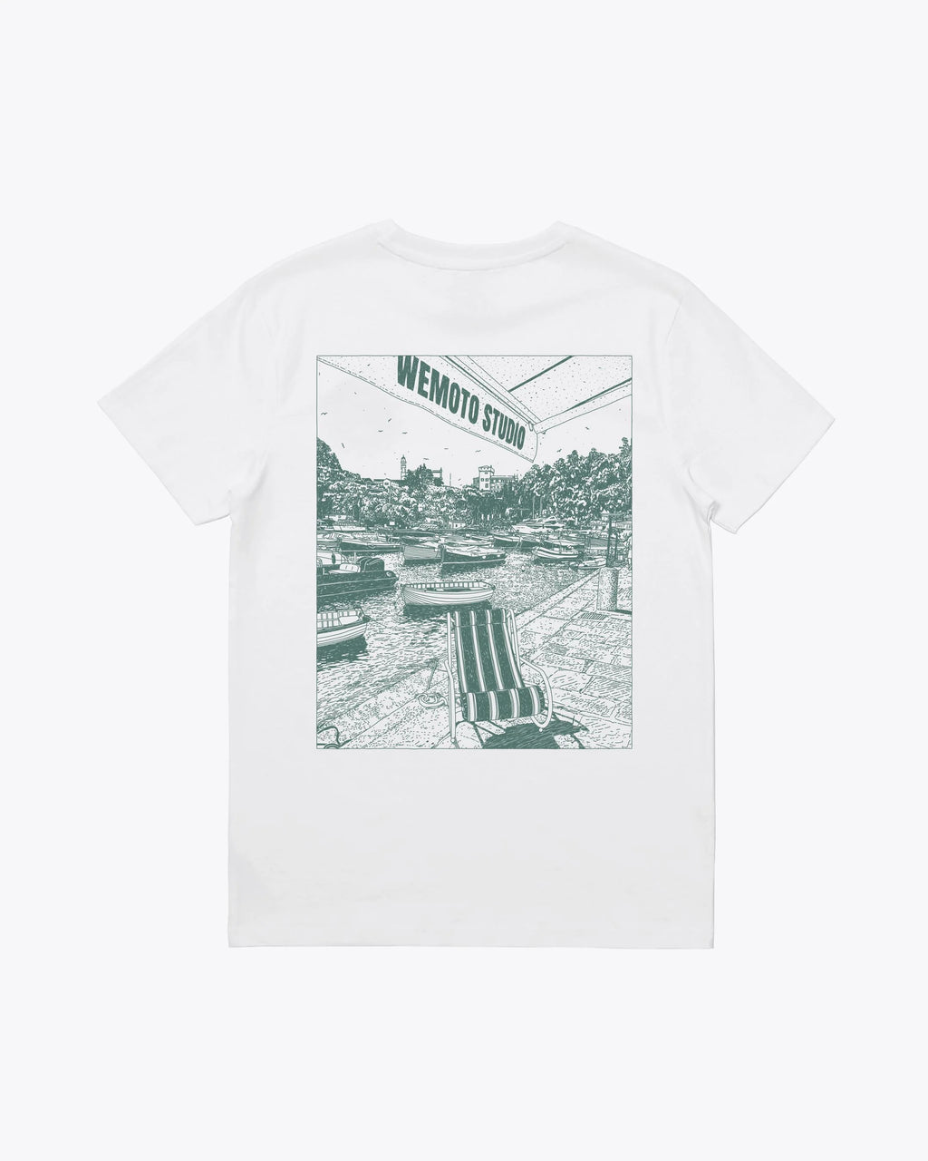 WEMOTO | CAMISETAS | HOMBRE | BOATS TEE WHITE | BLANCO
