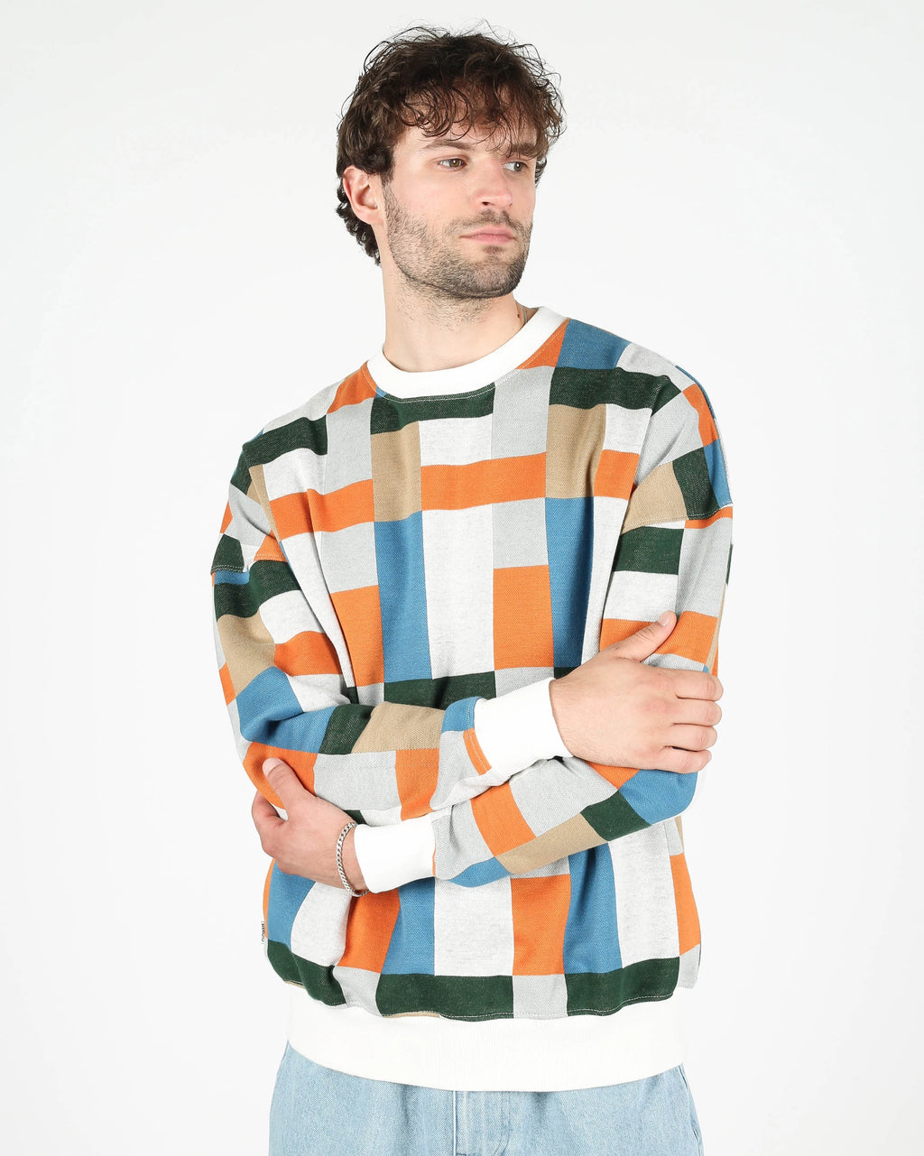 WEMOTO Scott Multicolor: multicolor cardigan voor heren