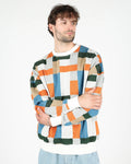 WEMOTO Scott Multicolor: multicolor cardigan voor heren