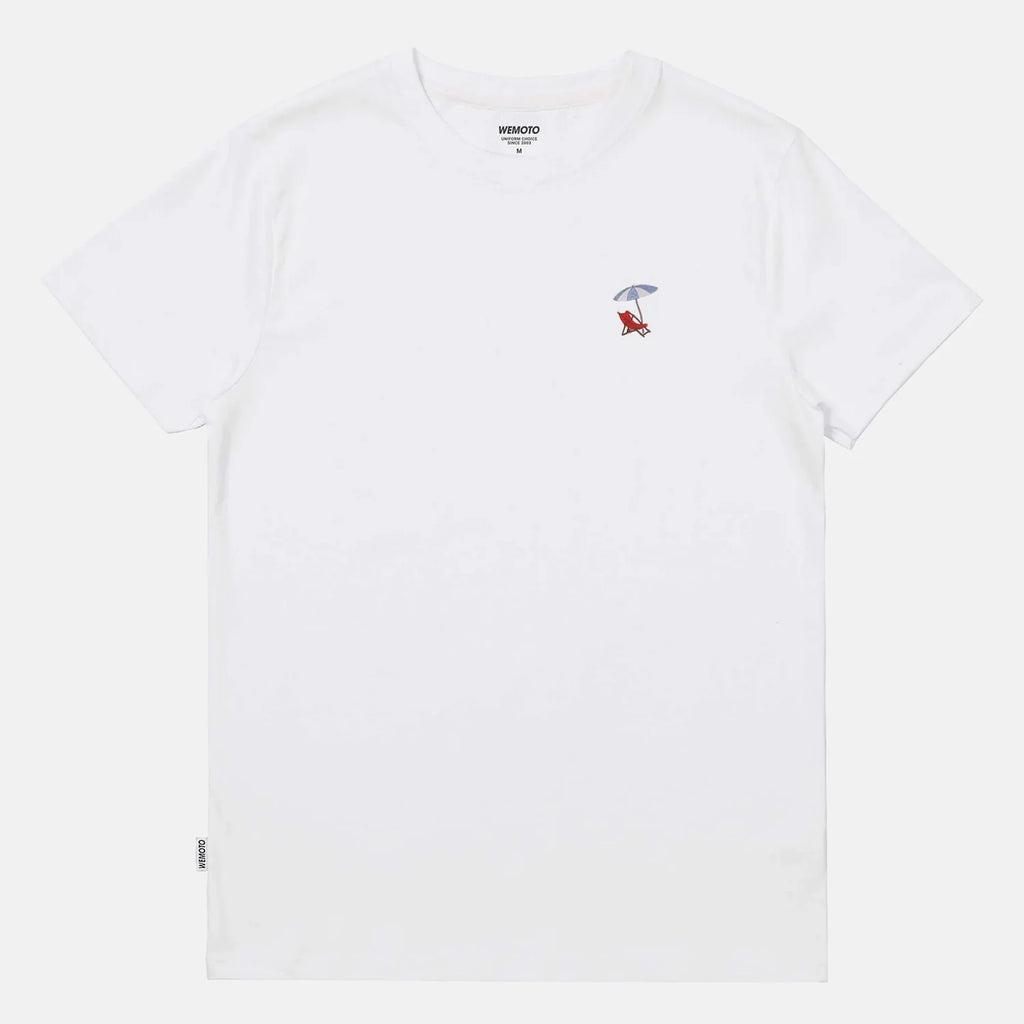 WEMOTO Beach TEE White: wit T-shirt voor heren