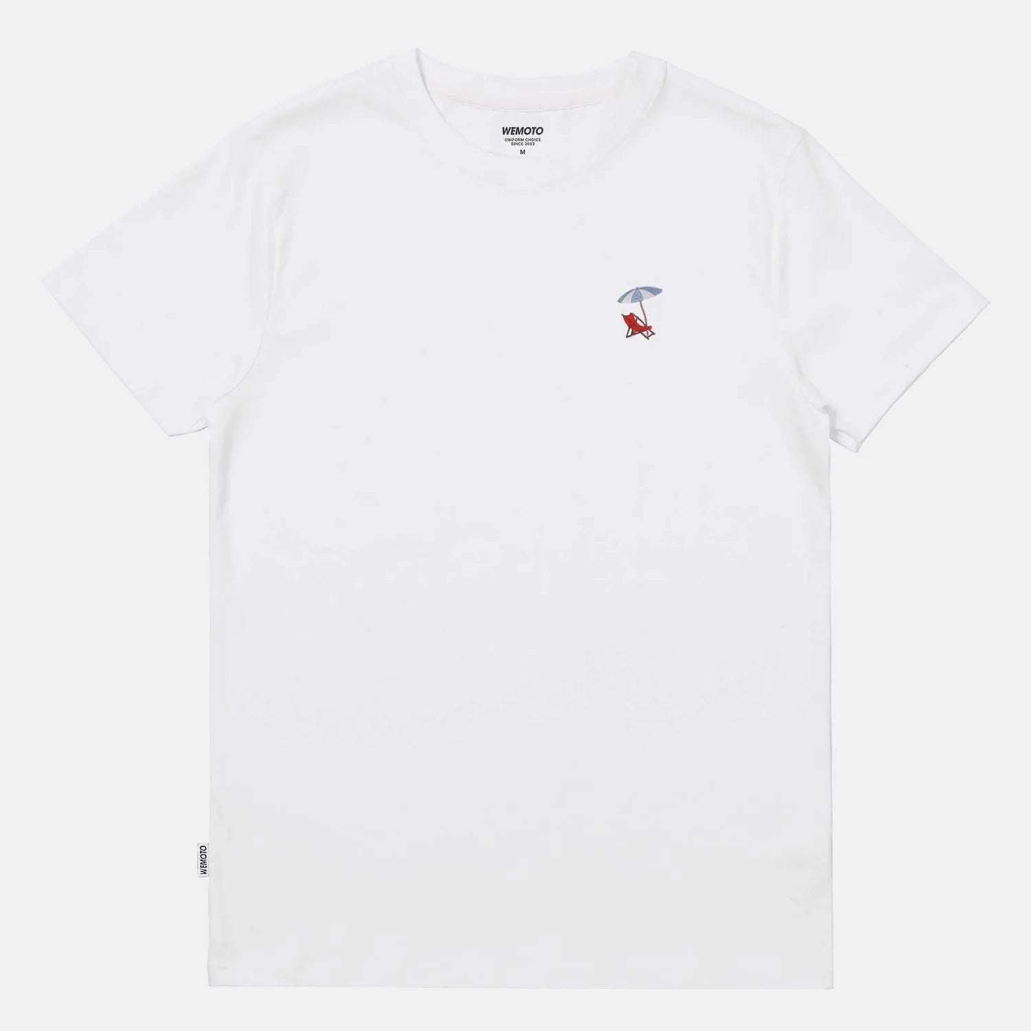 WEMOTO Beach TEE White: wit T-shirt voor heren