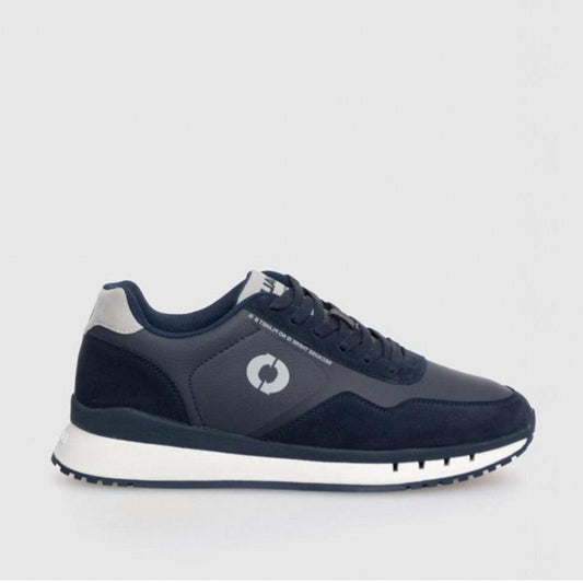 ECOALF | SNEAKERS HOME | CERVINOALF LEATHER SNEAKERS MAN DEEP NAVY | BLAU