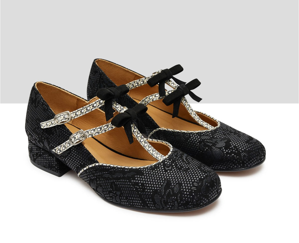 AUDLEY | ZAPATOS DE VESTIR MUJER | RABAT NEGRO | NEGRO