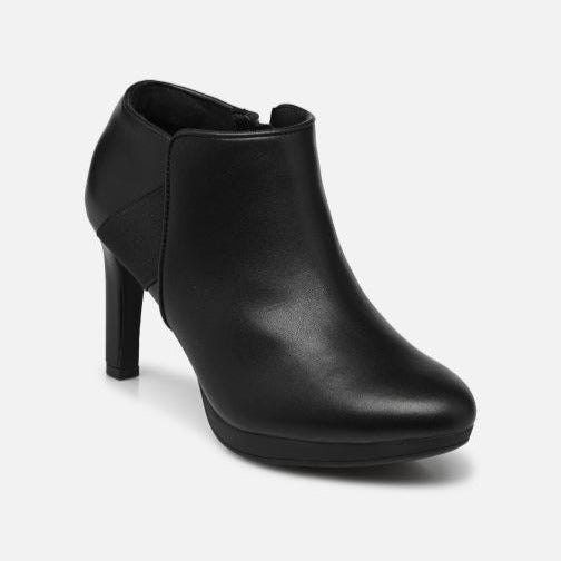 Zapatos De Tacón De La Marca Clarks Para Mujer Modelo Ambyr Gem Black Leather En Color Negro