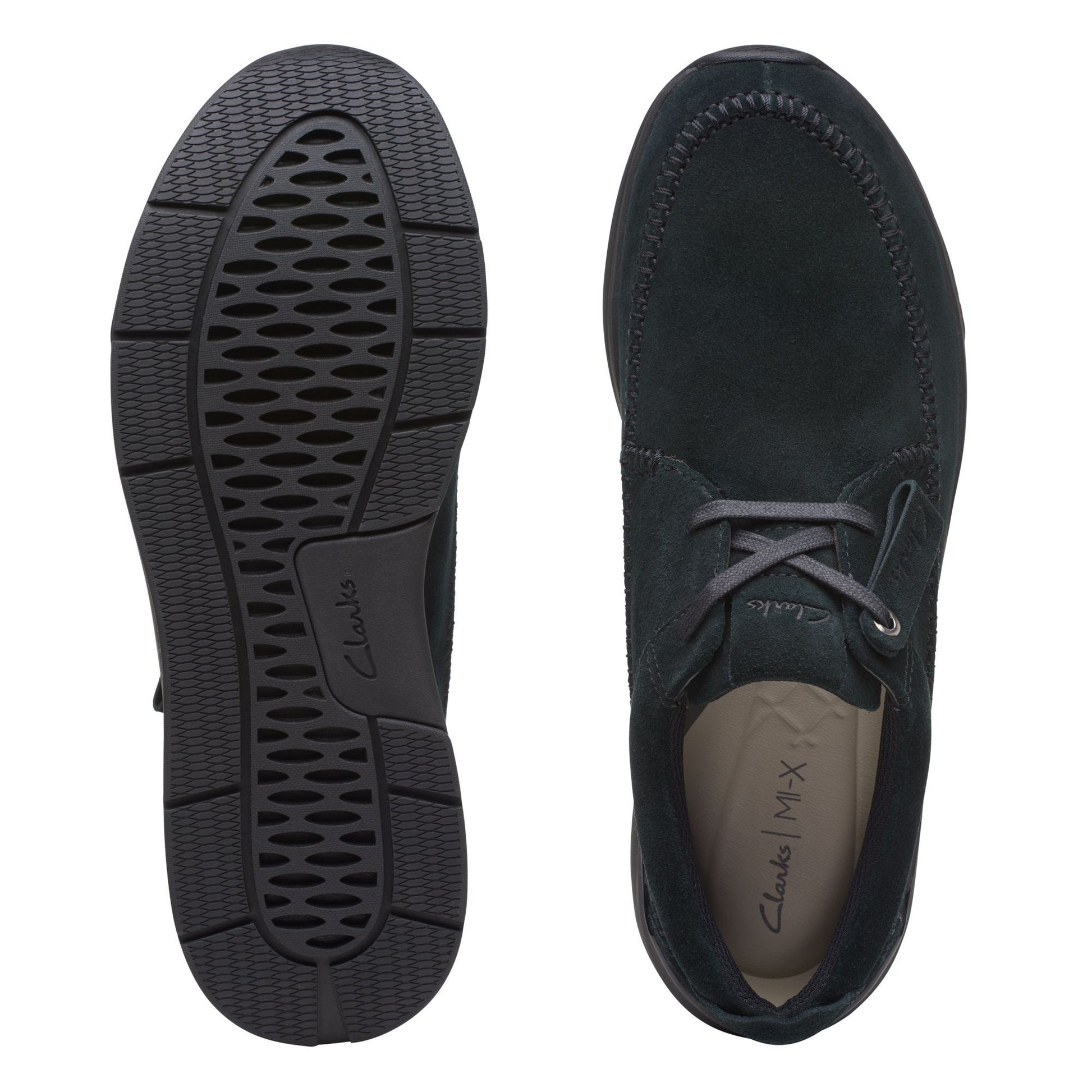 Zapatos Derby De La Marca Clarks Para Hombre Modelo Coastlite Weave Black Suede En Color Negro