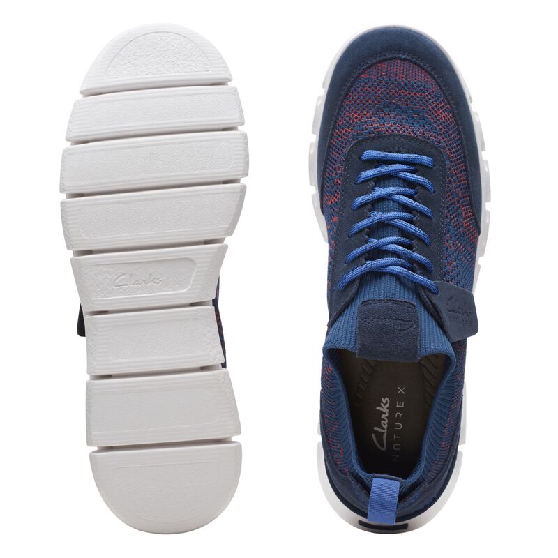 Zapatos Derby De La Marca Clarks Para Hombre Modelo Nature X Go Navy CombiEn Color Azul